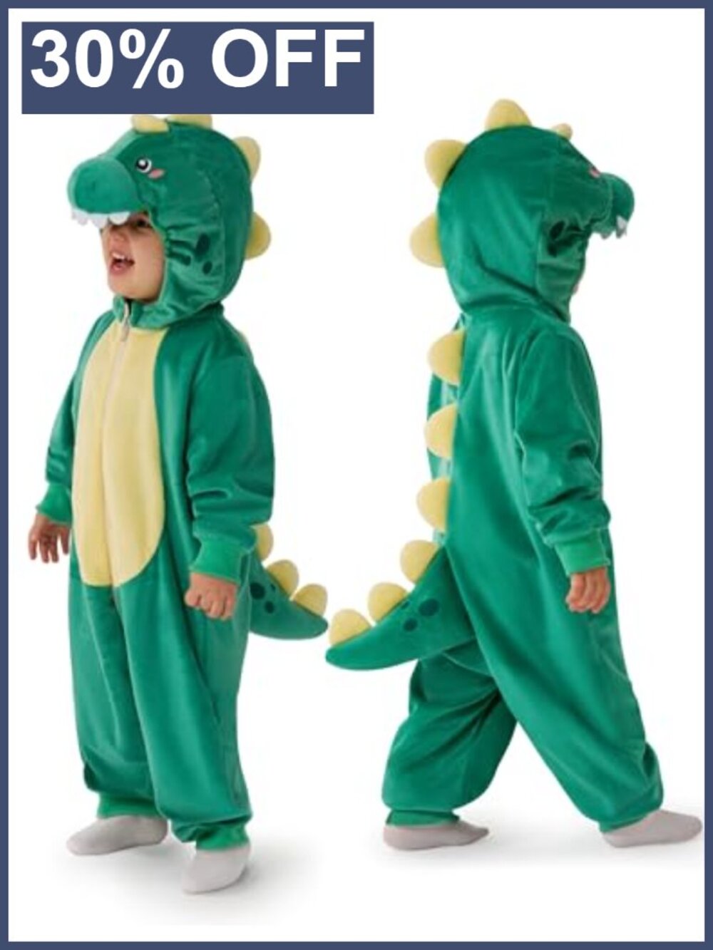 Kids Dinosaur Romper Costume Hooded Jumpsuit Dragon Cosplay
